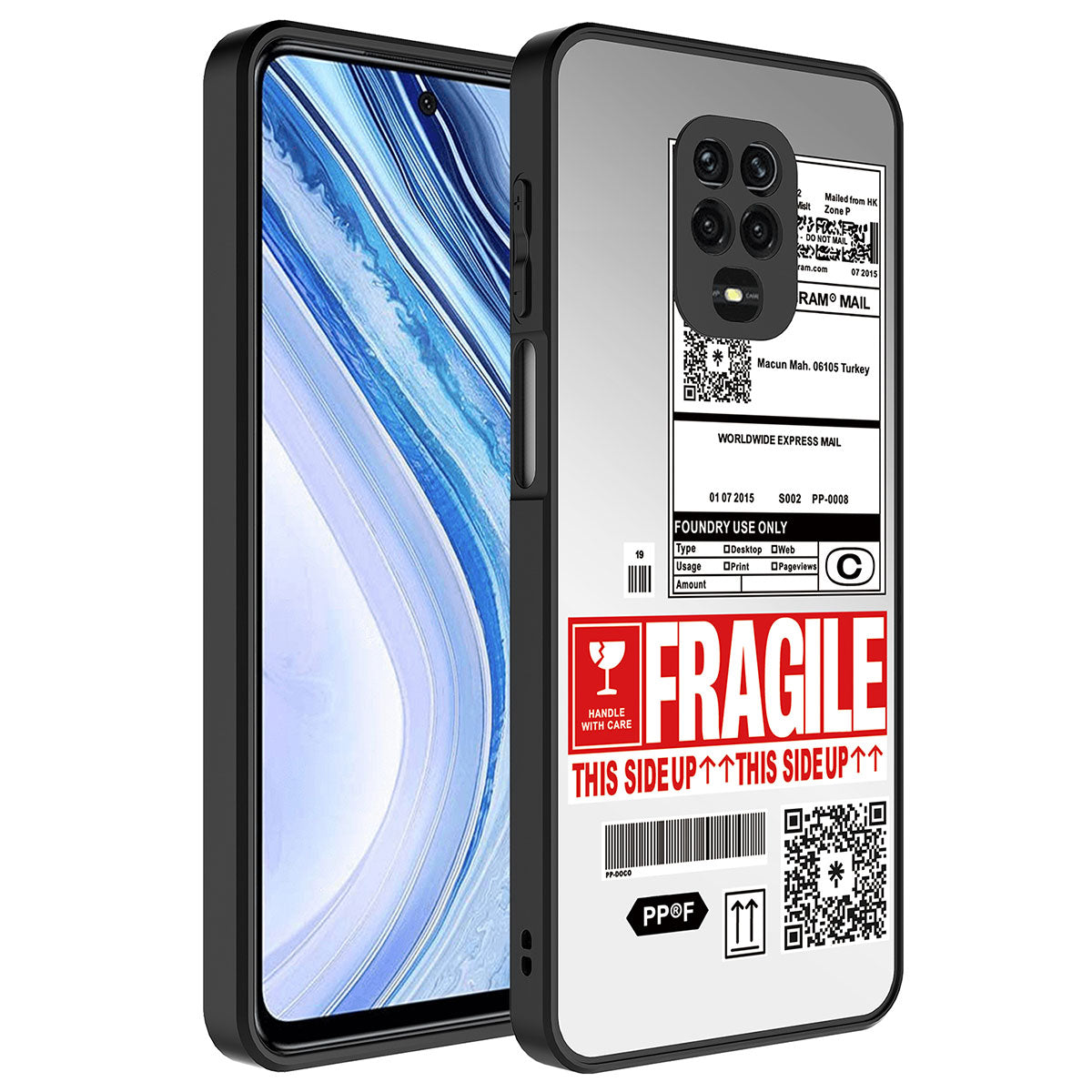 Xiaomi Redmi Note 9 Pro Kılıf Aynalı Desenli Kamera Korumalı Parlak Zore Mirror Kapak Fragile