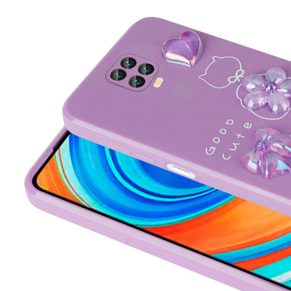 Xiaomi Redmi Note 9 Pro Kılıf Kabartma Figürlü Parlak Zore Toys Silikon Kapak Açık Yeşil