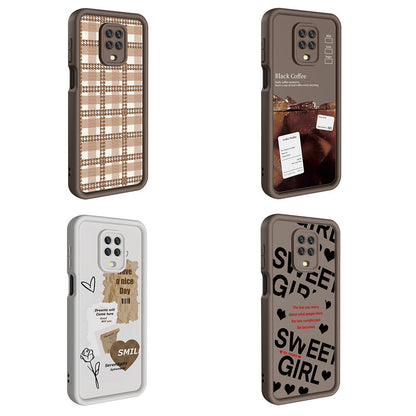 Xiaomi Redmi Note 9 Pro Kılıf Kamera Korumalı Baskılı Arka Yüzey Zore Klas Kapak Beyaz