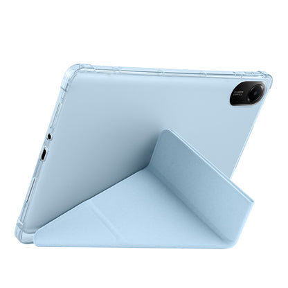 Xiaomi Redmi Pad 2 Kılıf Zore Tri Folding Kalem Bölmeli Standlı Kılıf Mavi