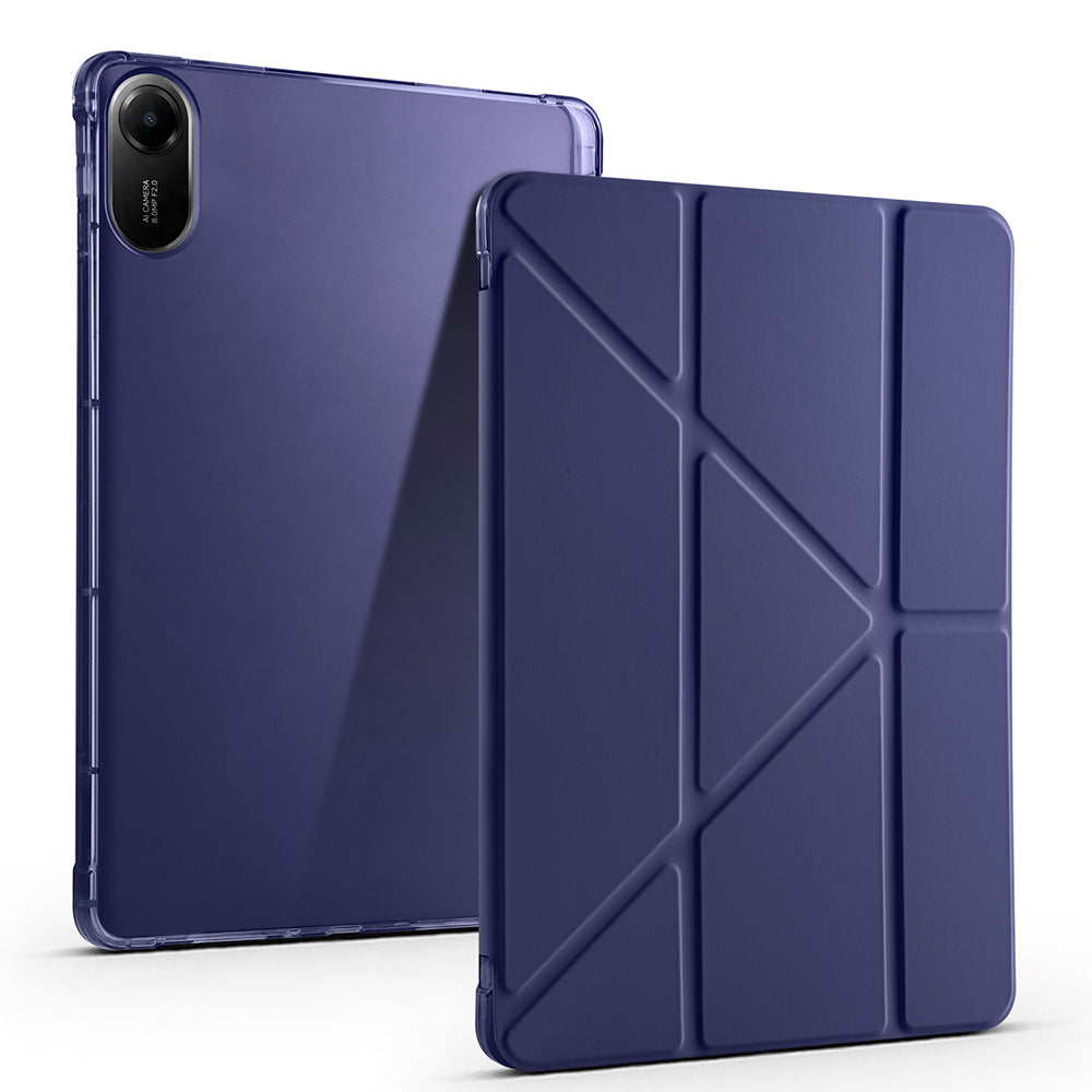 Xiaomi Redmi Pad 2 Kılıf Zore Tri Folding Kalem Bölmeli Standlı Kılıf Lacivert