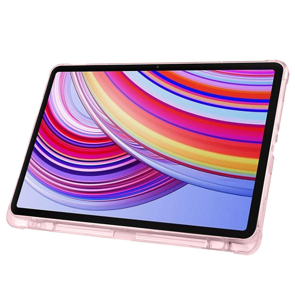 Xiaomi Redmi Pad Pro Kılıf Zore Tri Folding Kalem Bölmeli Standlı Kılıf Mavi