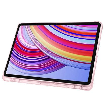Xiaomi Redmi Pad Pro Kılıf Zore Tri Folding Kalem Bölmeli Standlı Kılıf Koyu Yeşil