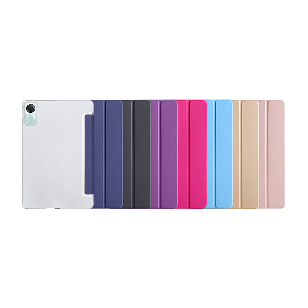 Xiaomi Redmi Pad SE 11" Zore Smart Cover Standlı 1-1 Kılıf Pembe