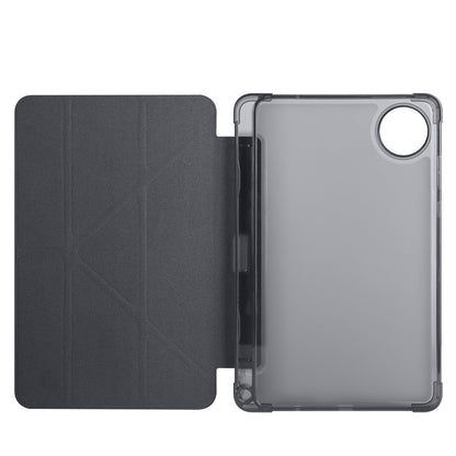 Xiaomi Redmi Pad SE 8.7 Kılıf Zore Tri Folding Kalem Bölmeli Standlı Kılıf Gri