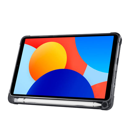 Xiaomi Redmi Pad SE 8.7 Kılıf Zore Tri Folding Kalem Bölmeli Standlı Kılıf Mavi