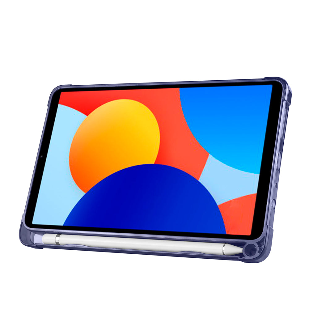 Xiaomi Redmi Pad SE 8.7 Kılıf Zore Tri Folding Kalem Bölmeli Standlı Kılıf Lila