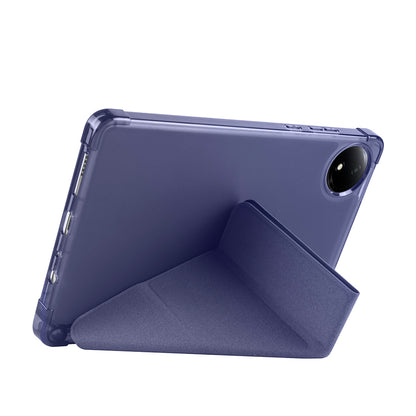 Xiaomi Redmi Pad SE 8.7 Kılıf Zore Tri Folding Kalem Bölmeli Standlı Kılıf Gri