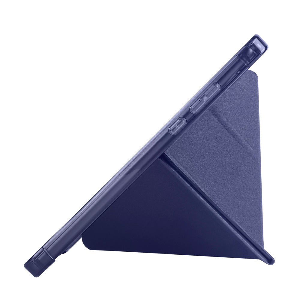 Xiaomi Redmi Pad SE 8.7 Kılıf Zore Tri Folding Kalem Bölmeli Standlı Kılıf Gri