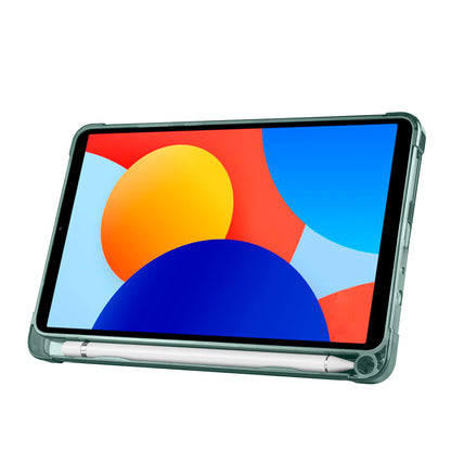 Xiaomi Redmi Pad SE 8.7 Kılıf Zore Tri Folding Kalem Bölmeli Standlı Kılıf Gri