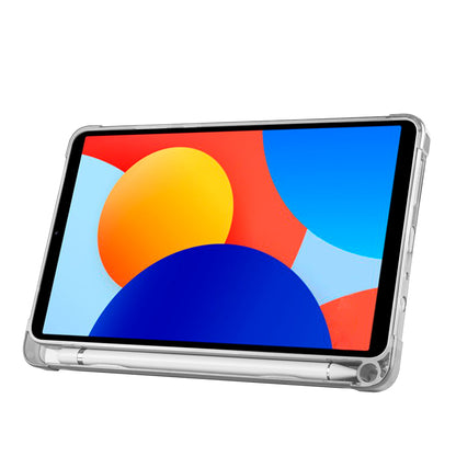 Xiaomi Redmi Pad SE 8.7 Kılıf Zore Tri Folding Kalem Bölmeli Standlı Kılıf Gri