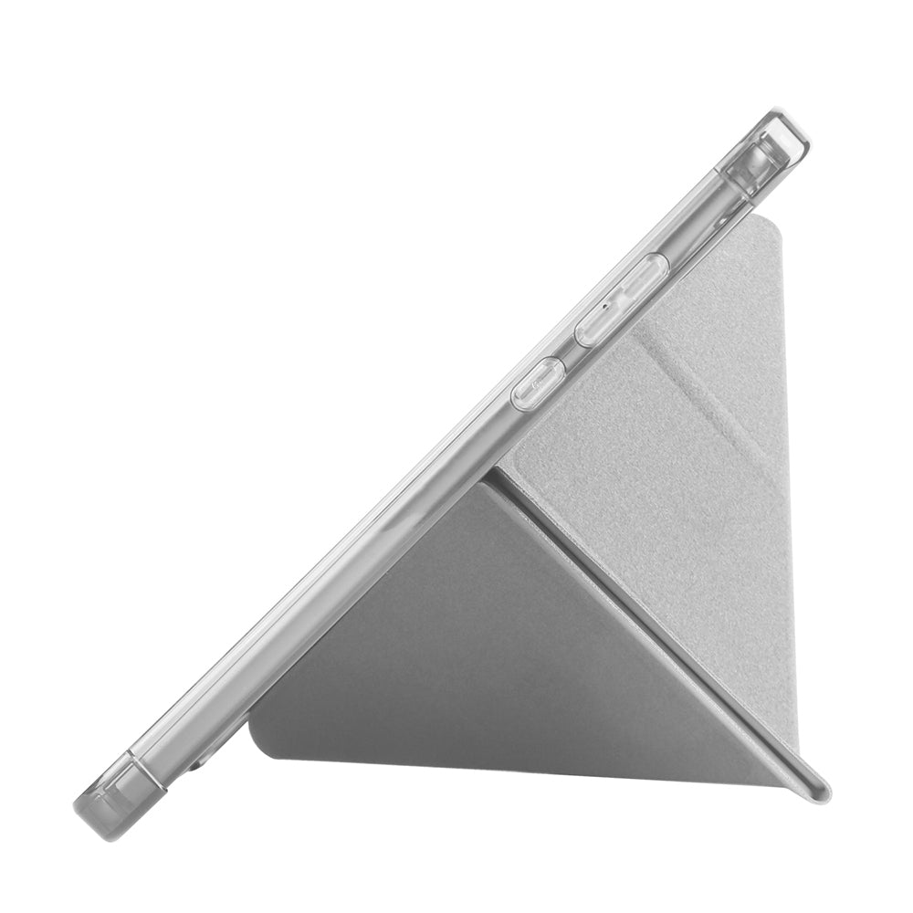 Xiaomi Redmi Pad SE 8.7 Kılıf Zore Tri Folding Kalem Bölmeli Standlı Kılıf Gri