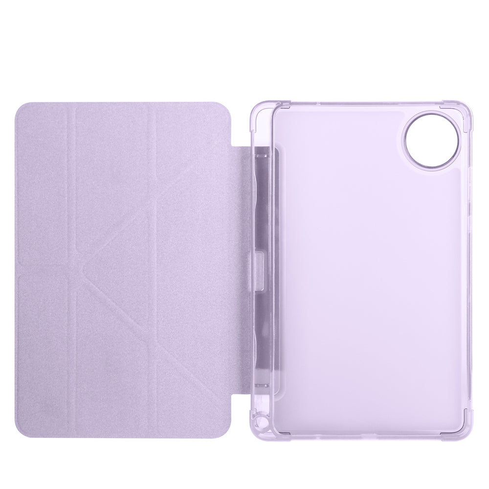 Xiaomi Redmi Pad SE 8.7 Kılıf Zore Tri Folding Kalem Bölmeli Standlı Kılıf Mavi