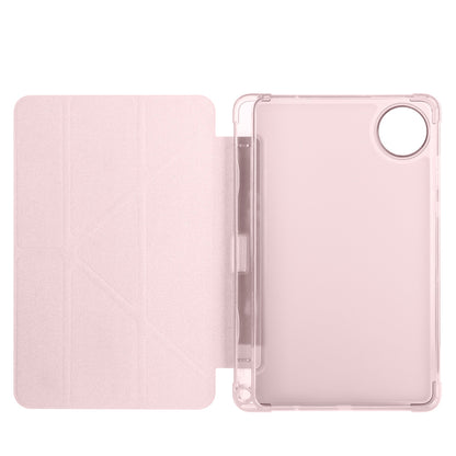 Xiaomi Redmi Pad SE 8.7 Kılıf Zore Tri Folding Kalem Bölmeli Standlı Kılıf Rose Gold