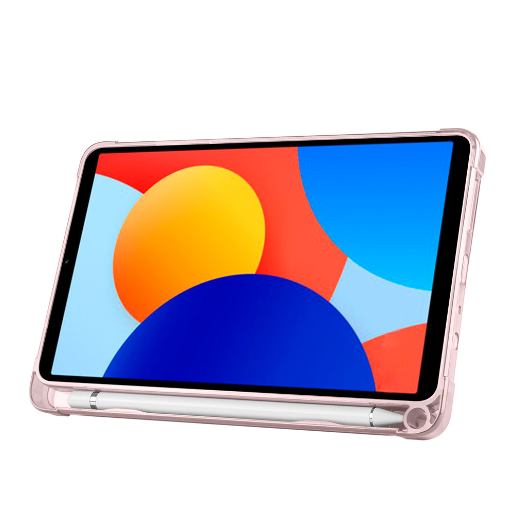 Xiaomi Redmi Pad SE 8.7 Kılıf Zore Tri Folding Kalem Bölmeli Standlı Kılıf Lila