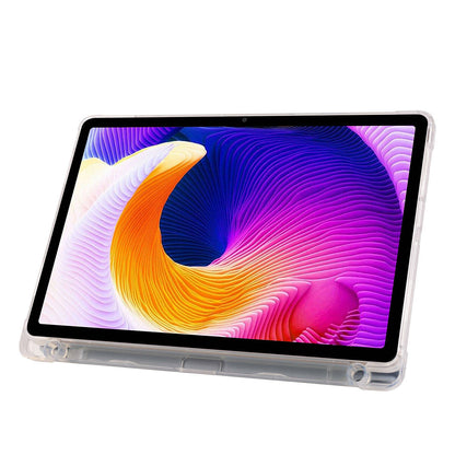 Xiaomi Redmi Pad SE Kılıf Zore Tri Folding Kalem Bölmeli Standlı Kılıf Mavi