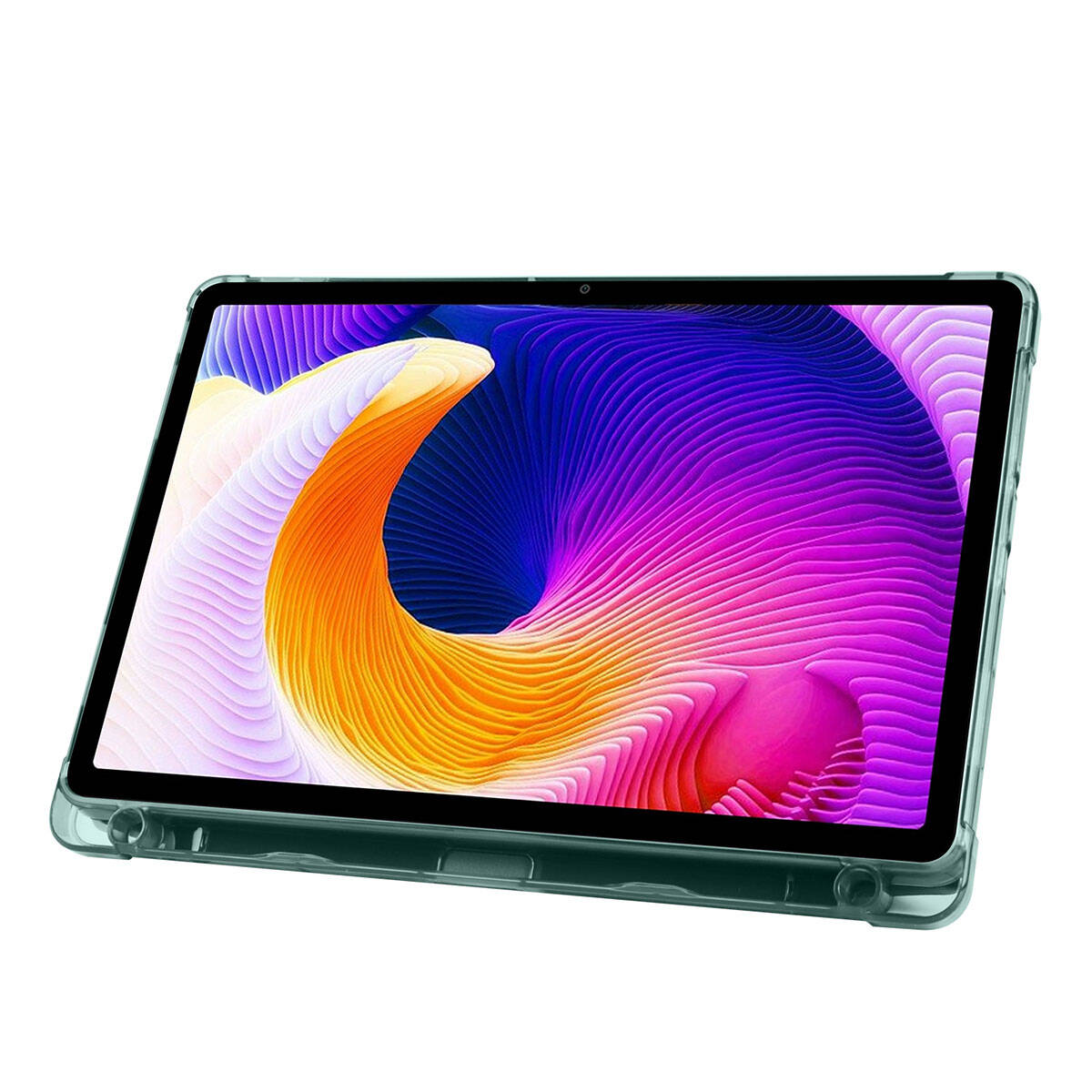 Xiaomi Redmi Pad SE Kılıf Zore Tri Folding Kalem Bölmeli Standlı Kılıf Mavi