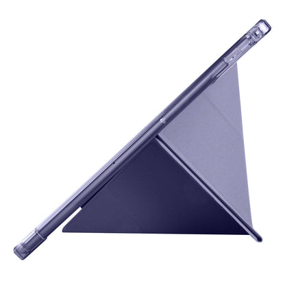 Xiaomi Redmi Pad SE Kılıf Zore Tri Folding Kalem Bölmeli Standlı Kılıf Mavi