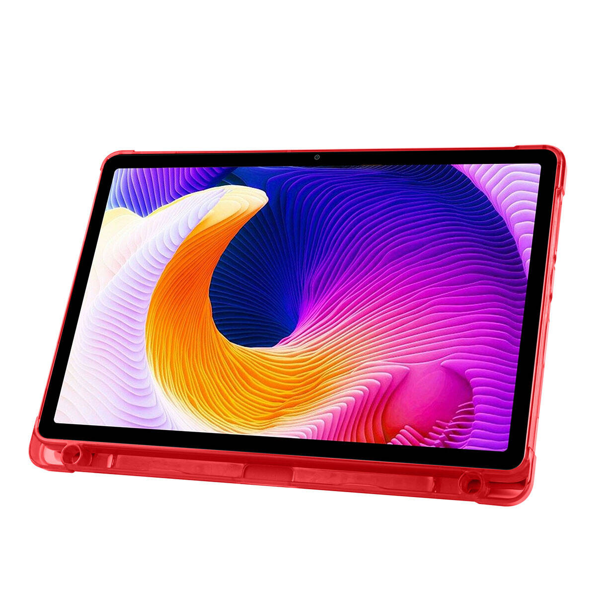Xiaomi Redmi Pad SE Kılıf Zore Tri Folding Kalem Bölmeli Standlı Kılıf Siyah