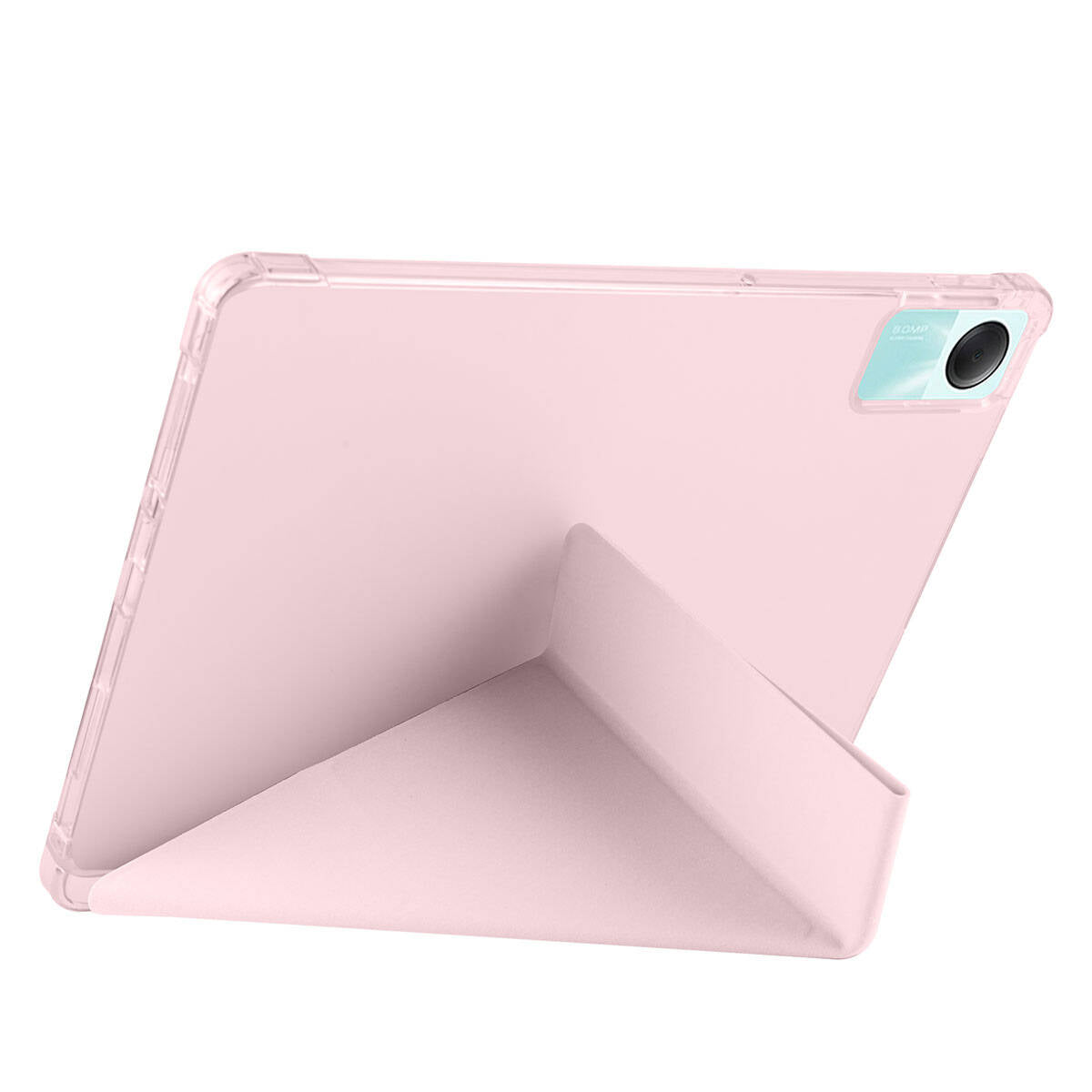 Xiaomi Redmi Pad SE Kılıf Zore Tri Folding Kalem Bölmeli Standlı Kılıf Koyu Yeşil