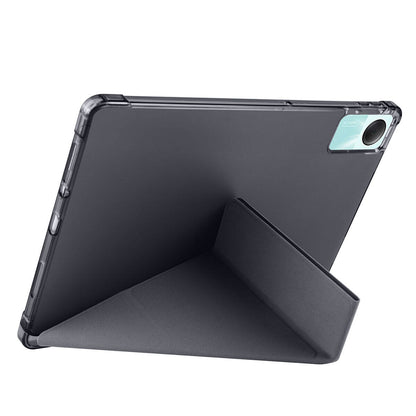 Xiaomi Redmi Pad SE Kılıf Zore Tri Folding Kalem Bölmeli Standlı Kılıf Rose Gold