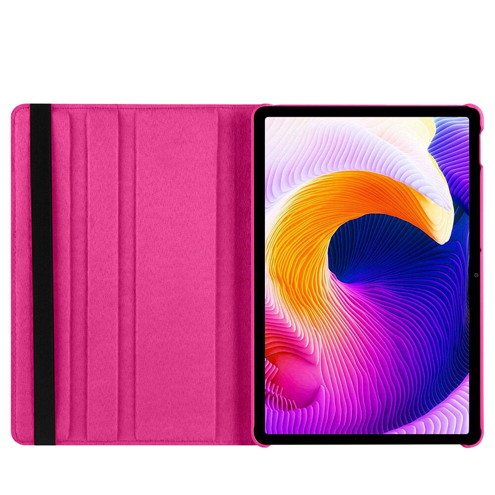 Xiaomi Redmi Pad SE Zore Dönebilen Standlı Kılıf Kırmızı