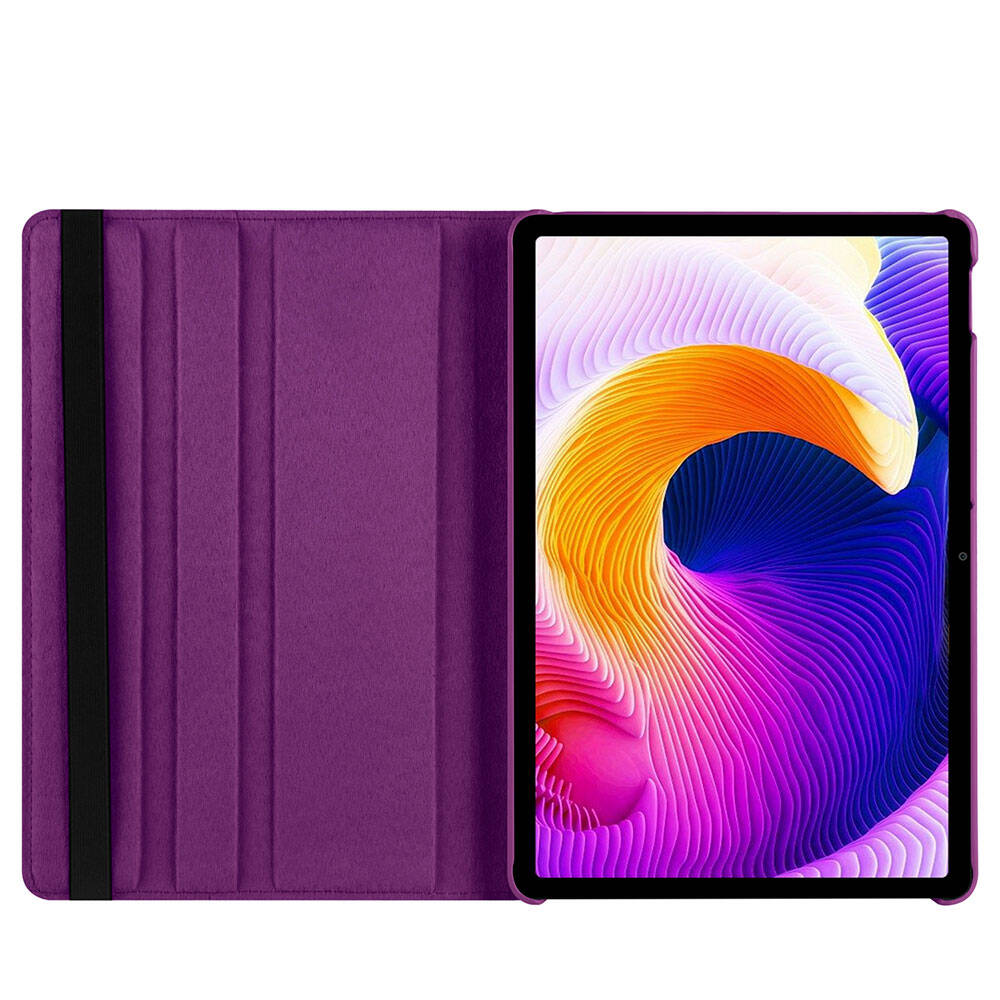 Xiaomi Redmi Pad SE Zore Dönebilen Standlı Kılıf Kırmızı