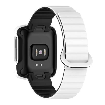 Xiaomi Redmi Watch 1 Silikon Kordon Zore KRD-105 Strap Kayış Pembe-Turuncu