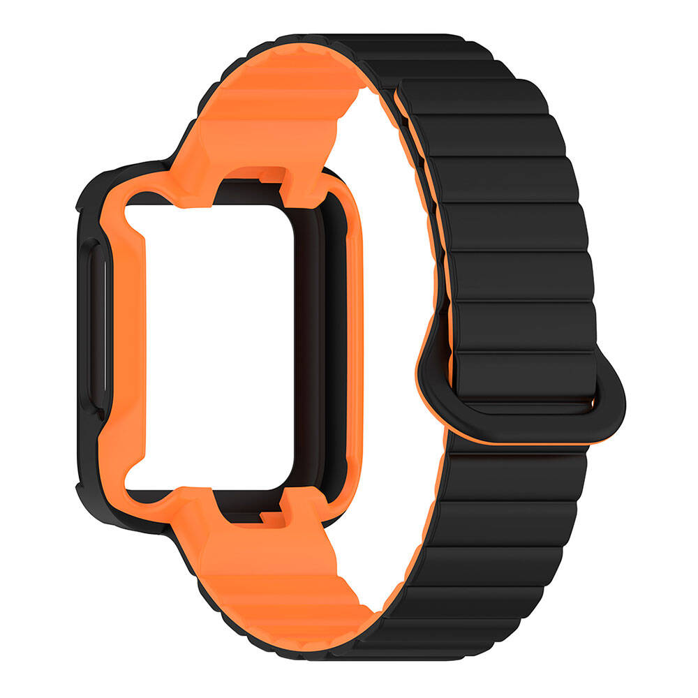 Xiaomi Redmi Watch 2 Silikon Kordon Zore KRD-105 Strap Kayış Pembe-Mavi