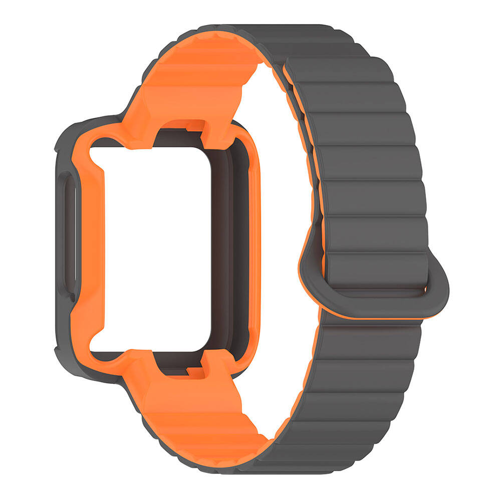 Xiaomi Redmi Watch 2 Silikon Kordon Zore KRD-105 Strap Kayış Pembe-Mavi