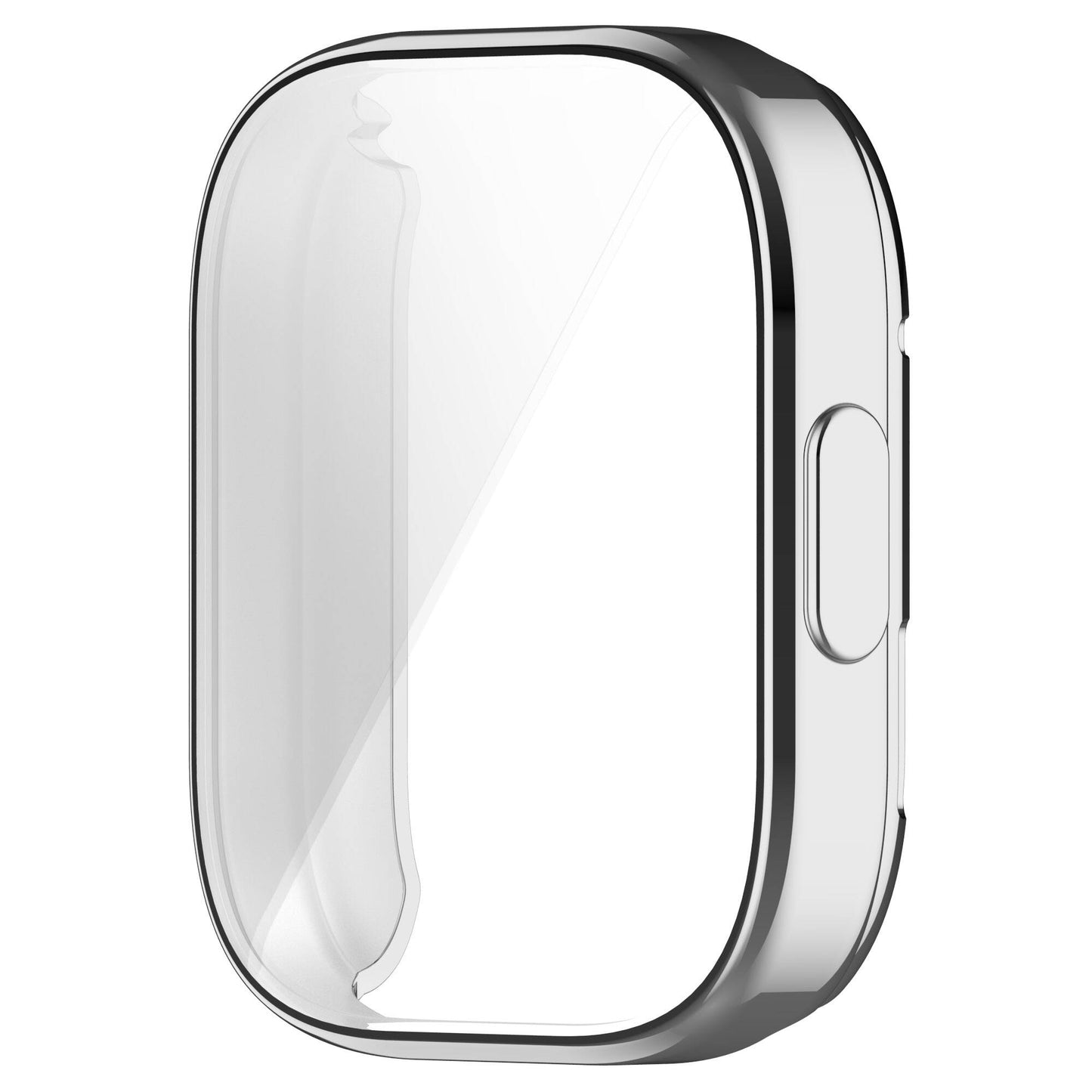 Xiaomi Redmi Watch 3 360 Derece Korumalı Kasa ve Ekran Koruyucu Zore Watch Gard 30 Gümüş