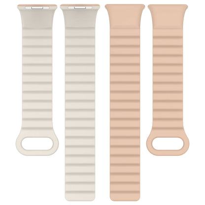 Xiaomi Redmi Watch 4 Silikon Kordon Zore KRD-105 Strap Kayış Beyaz-Siyah