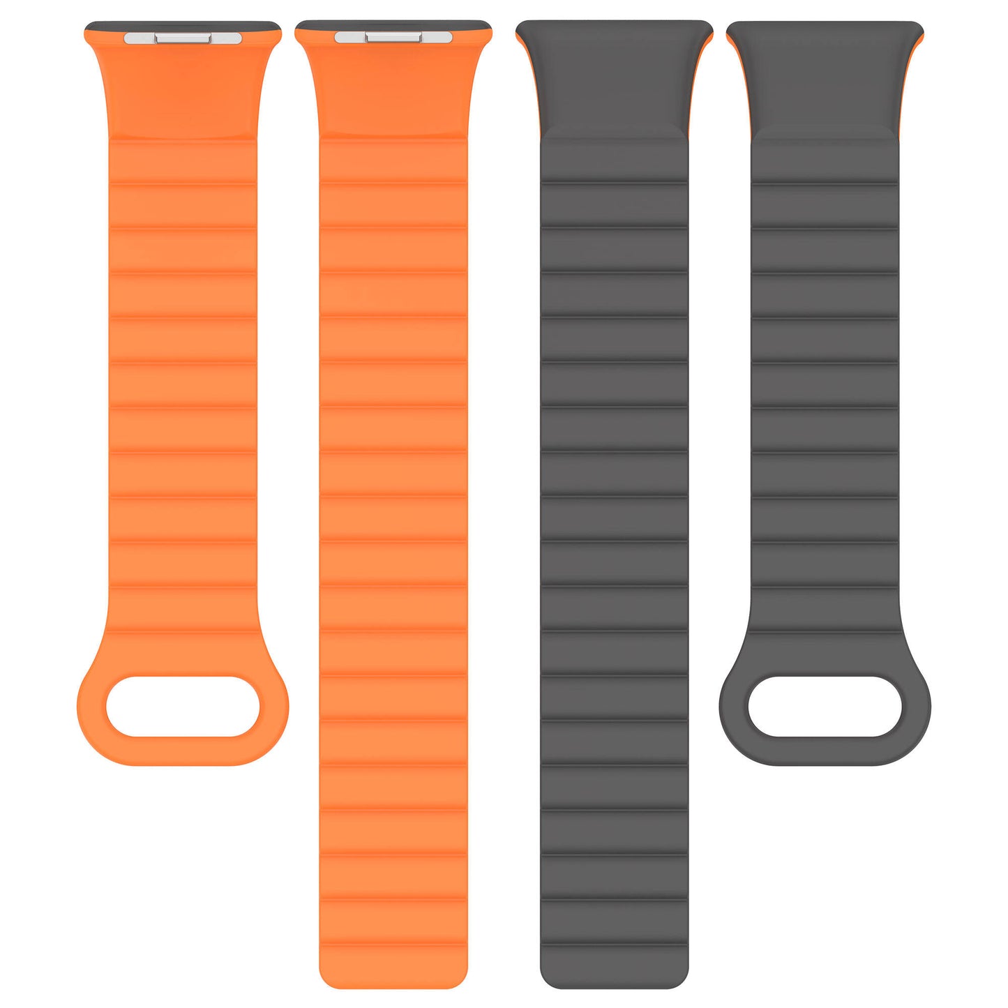 Xiaomi Redmi Watch 4 Silikon Kordon Zore KRD-105 Strap Kayış Starlight-Turuncu