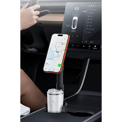 Yesido C230 Ayarlanabilir Yükseklikli 360 Derece Dönen 16 Mıknatıslı Bardaklıklı Magsafe Araç Tutucu