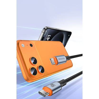 Yesido CA212 1M 140W Type-C to Type-C PPS Destekli Hızlı Şarj Kablosu