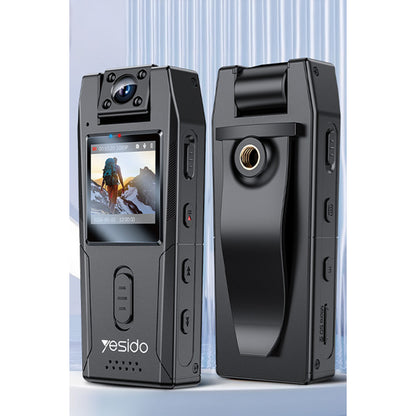 Yesido KM25 1.3inch Ekranlı 180 Derece Dönebilen 1080P Vücut Kamerası
