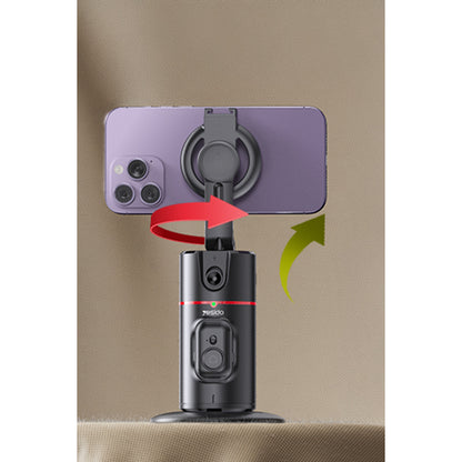 Yesido SF20 360 Derece Yapay Zeka Yüz Takipli Tripodlu Selfie Gimbal - Siyah