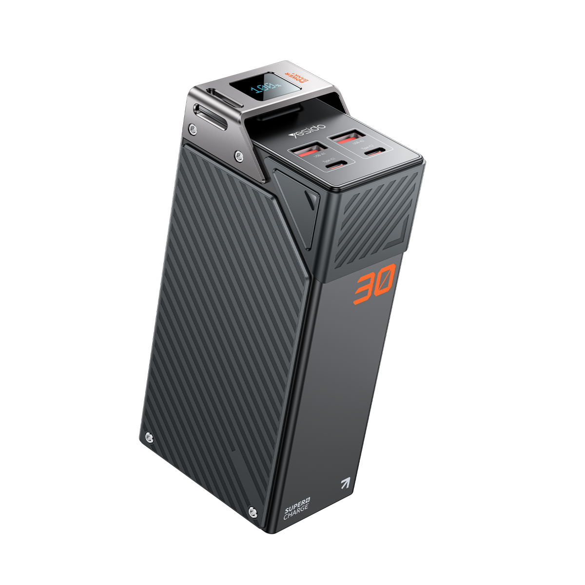Yesido YP62 30000mAh Hızlı Şarj Powerbank - Siyah
