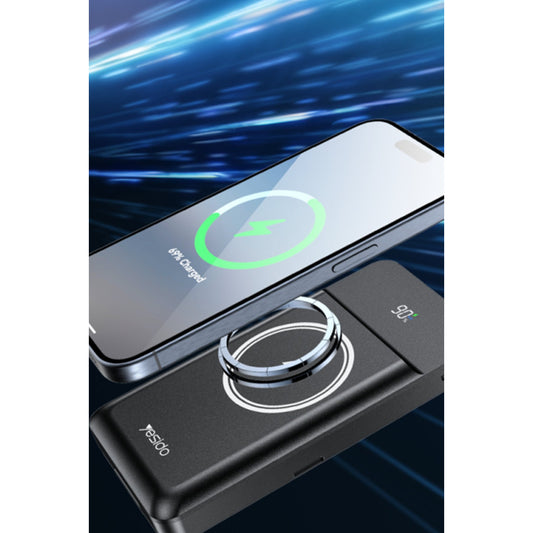 Yesido YP69 10.000 mAh Led Göstergeli Çok Fonksiyonlu 20W PD Kablosuz Magsafe Powerbank