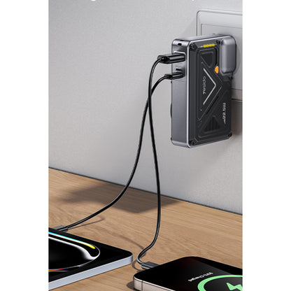 Yesido YP89 Akım Korumalı ve Stantlı 10.000 mAh 5in1 22.5W PD ve 15W Kablosuz Hızlı Şarj Destekli Magsafe Powerbank