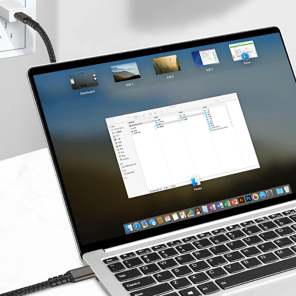 Zore 2.Jenerasyon Type-C to Type-C USB3.2 PD Data Kablosu 100W 20Gbps 4K@60Hz 0.5 Metre Siyah