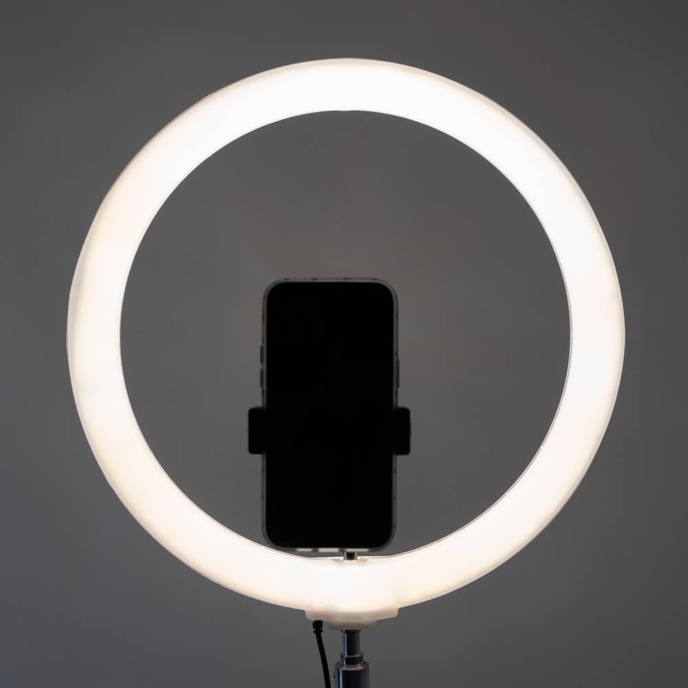 Zore 3D-36 36cm Canlı Yayın ve Ambiyans RGB Led Ring Light Siyah