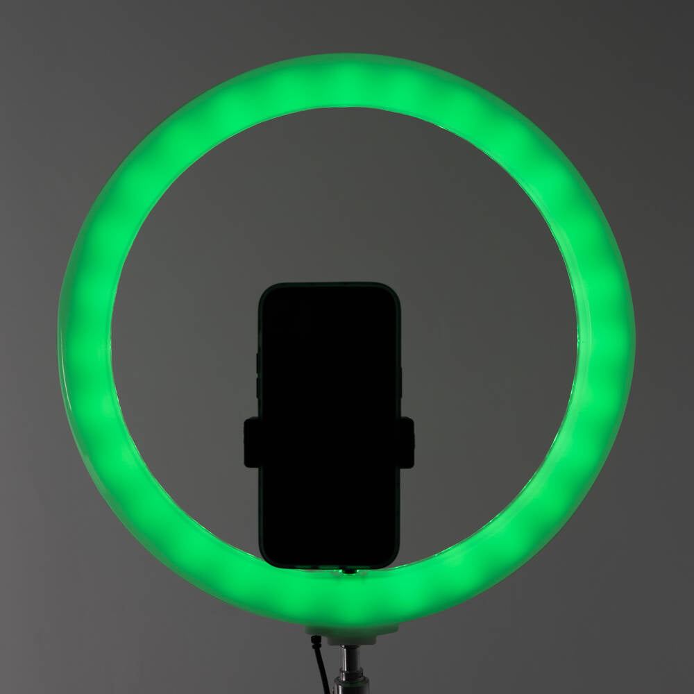 Zore 3D-36 36cm Canlı Yayın ve Ambiyans RGB Led Ring Light Siyah