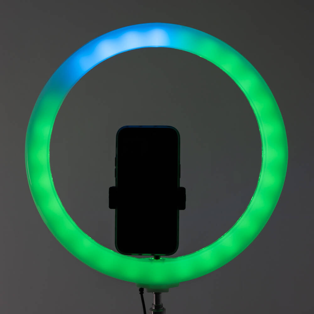 Zore 3D-36 36cm Canlı Yayın ve Ambiyans RGB Led Ring Light Siyah