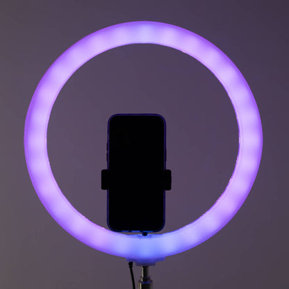 Zore 3D-36 36cm Canlı Yayın ve Ambiyans RGB Led Ring Light Siyah