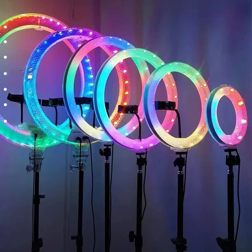 Zore 3D-36 36cm Canlı Yayın ve Ambiyans RGB Led Ring Light Siyah