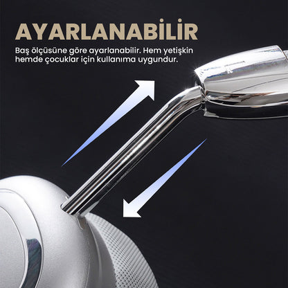 Zore B35 Ayarlanabilir ve Katlanabilir Kulak Üstü Bluetooth Kulaklık Kırmızı