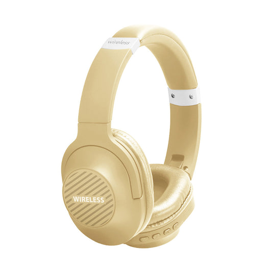 Zore BT850 Ayarlanabilir ve Katlanabilir 90 Derece Dönebilen Kulak Üstü Bluetooth Kulaklık Krem