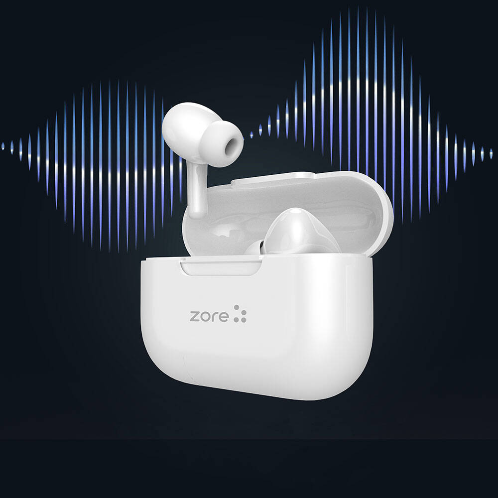 Zore BTK-ZR102 Kulak İçi Bluetooth v5.4 Kulaklık Beyaz