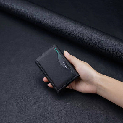 Zore CRD-04 Suni Deri Görünümlü 5 Hazneli Magnetik Kartlık Siyah